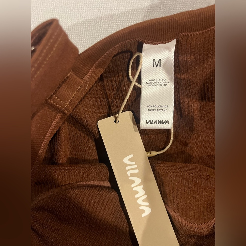 Vilanva Brown Women's Jumpsuit Size Medium NWT - Picture 6 of 7